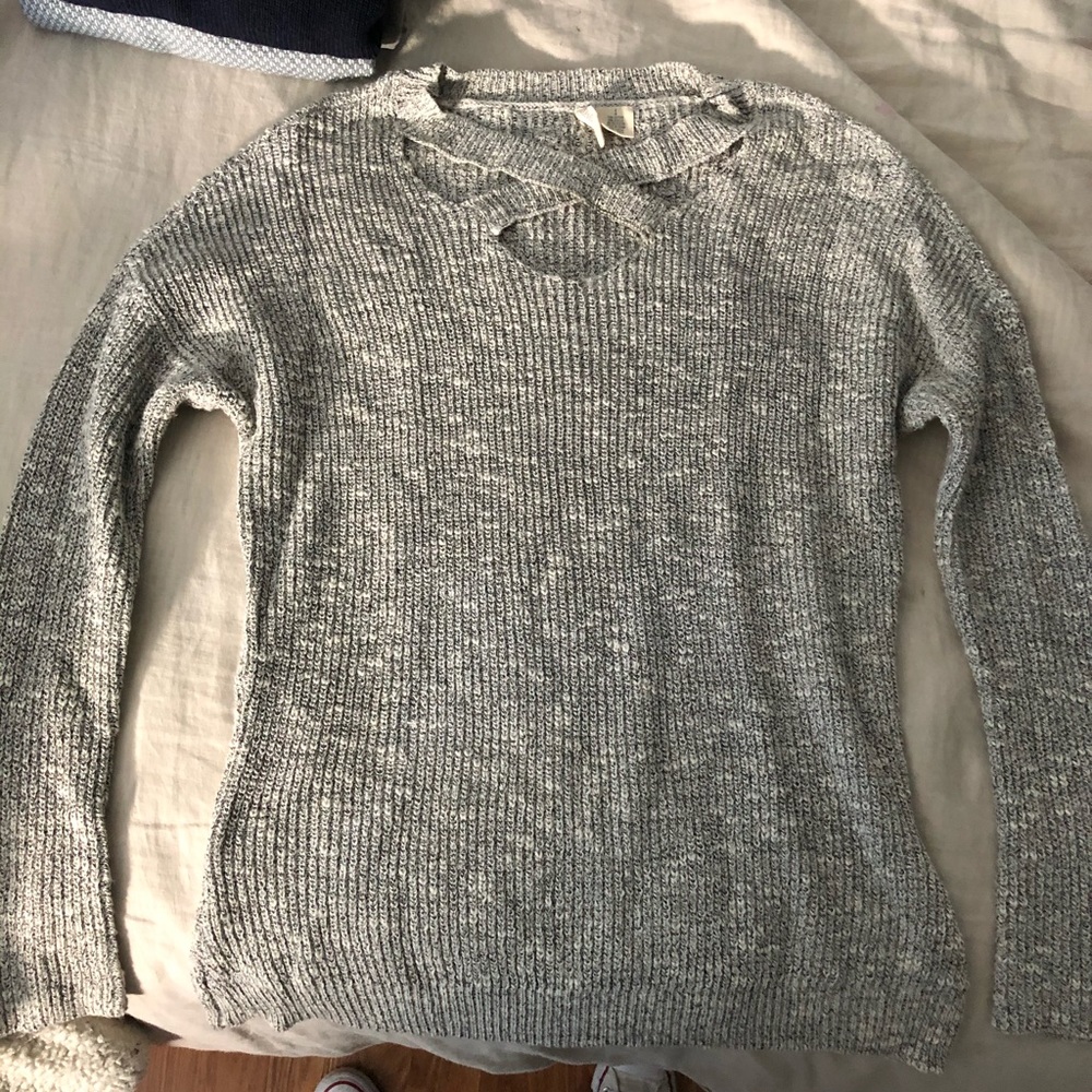 Sky & Sparrow Cross-front Sweater
